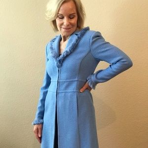 St. John Collection Beautiful Blue Knit Jacket